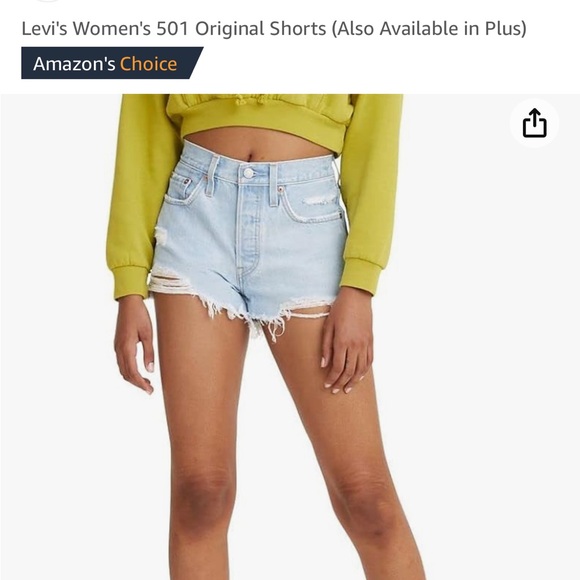 NWT! Levi’s women’s 501 original shorts, size 30 - Picture 3 of 3